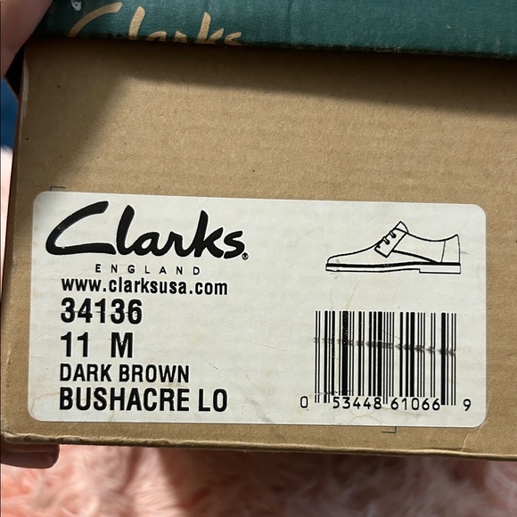 Clarks Dark Brown Bushacre Lo shoes for men